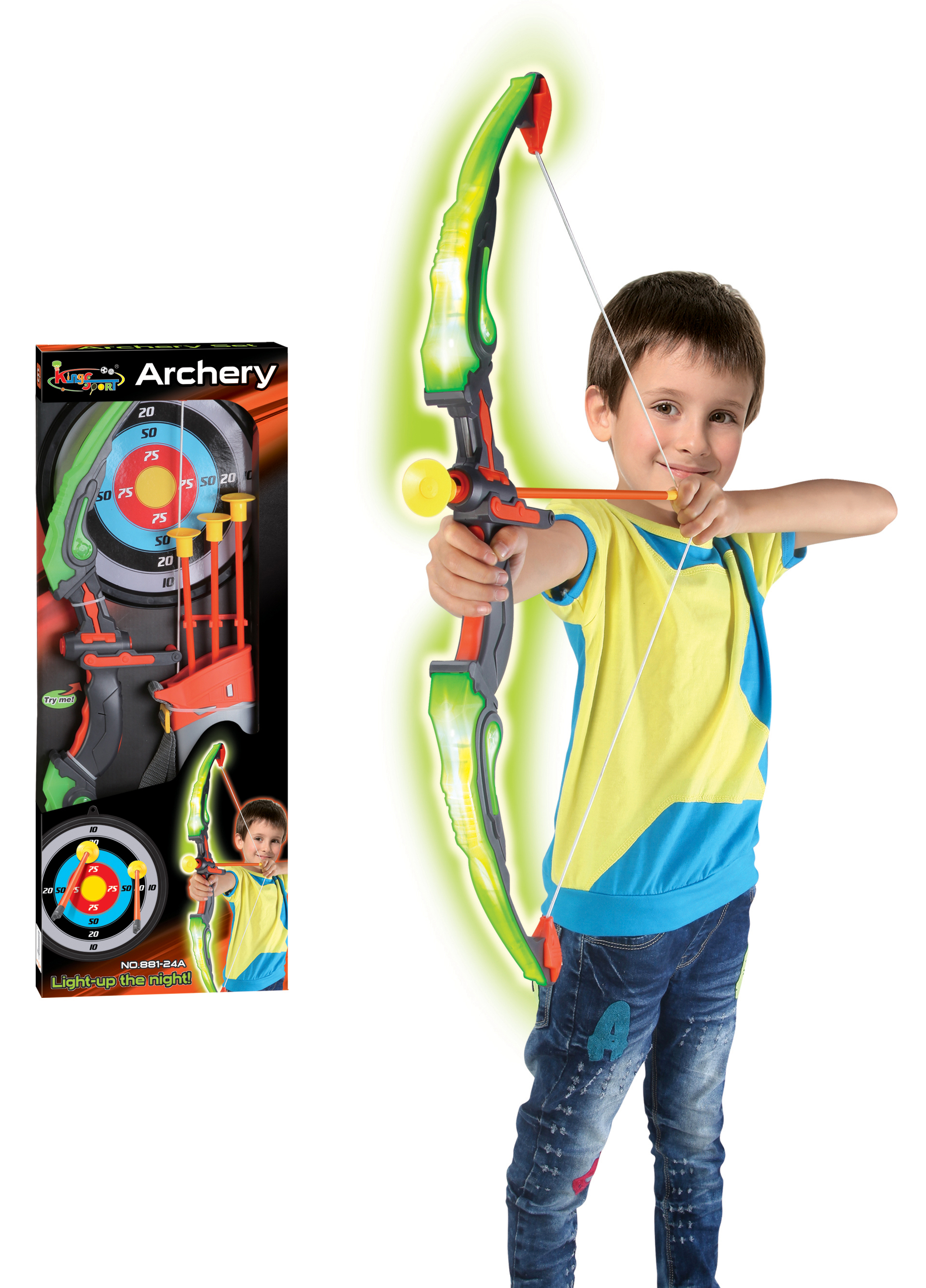 Archery Set With Flash Light