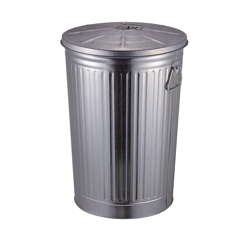 25L 35L 45L 55L 65L 75L 100L large round iron household commercial kitchen waste bin with lid SW6501