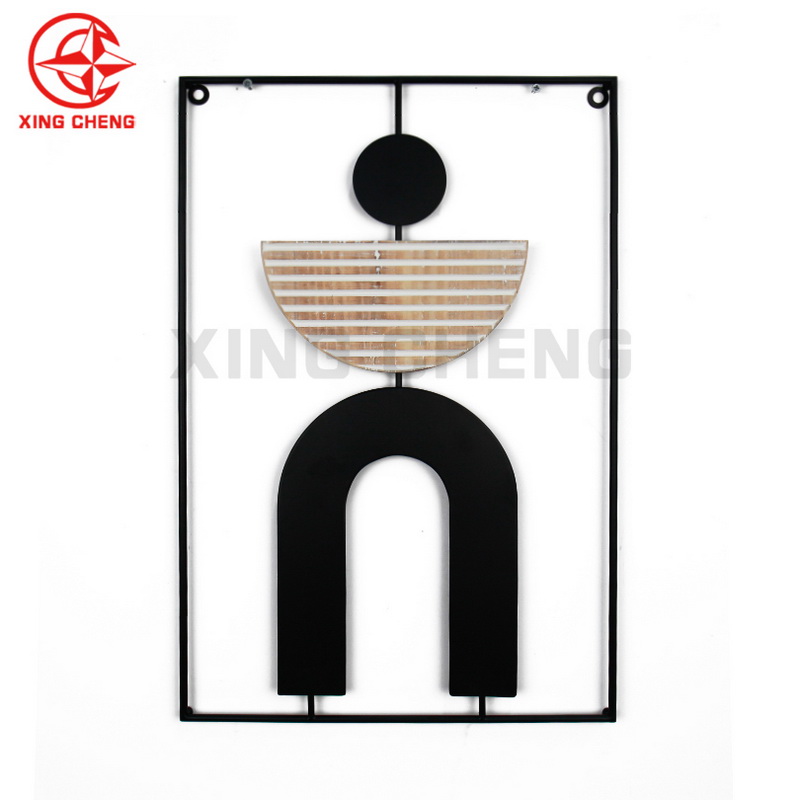 XINGCHENG metal simple geometric home decoration sofa background wall hanging