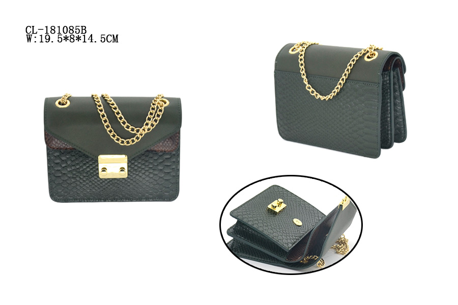 crossbody shoulder bag with chain Leopard