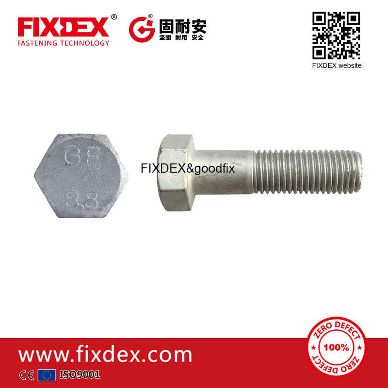 8.8 grade hot dip galvanized din931