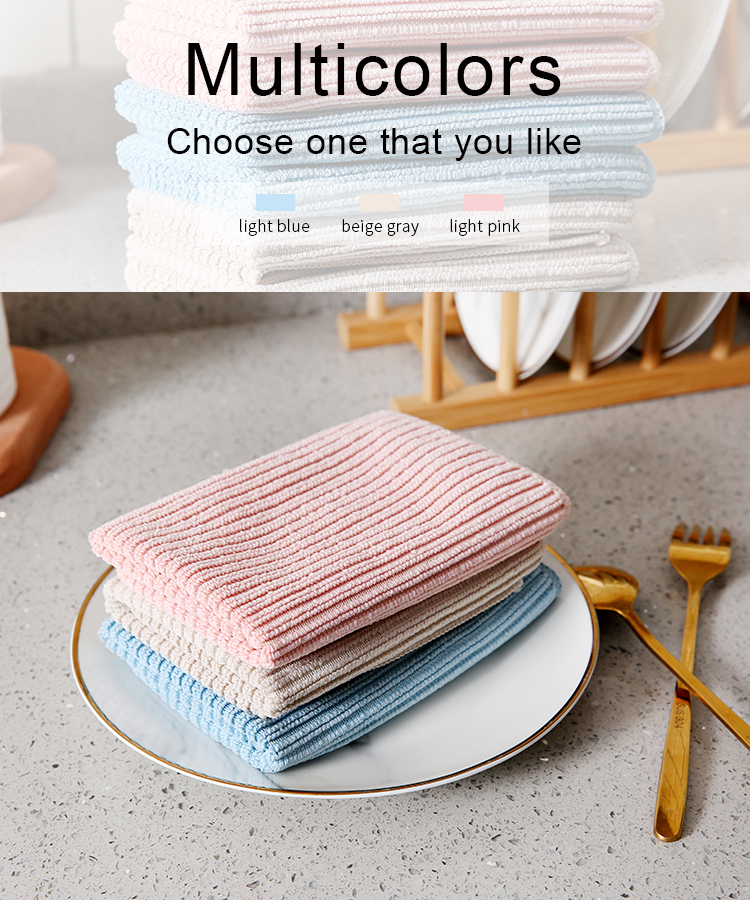 Warp-knitted kitchen cleaning cloth