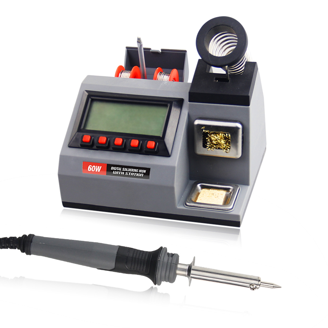 60W Temperature Adjustable Soldering Iron Station Welding Tools Digital LCD Desoldering Stations