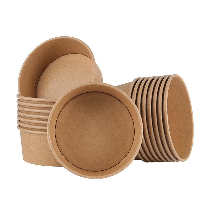 Disposable kraft paper bowl
