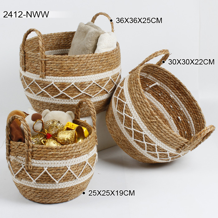 0-Water hyacinth basket
