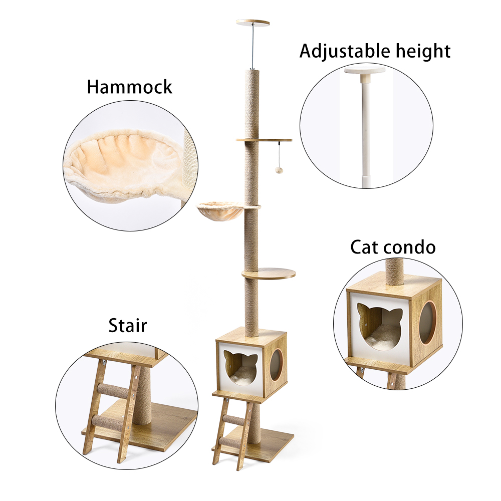 Cat Ceiling Tree Scratcher