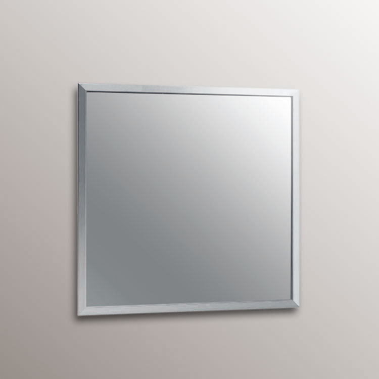 Stainless steel framed mirror