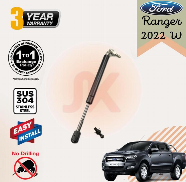 0 Ford Ranger 2022 W Tailgate Strut Assist Kit