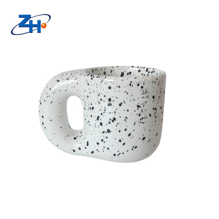 13oz Fat Cup Matte Glazed Sesame Dot