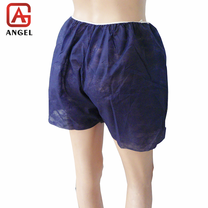 Angel Nonwoven Bra Soft Disposable Spa Underwear Men's Boxers Short Underwear