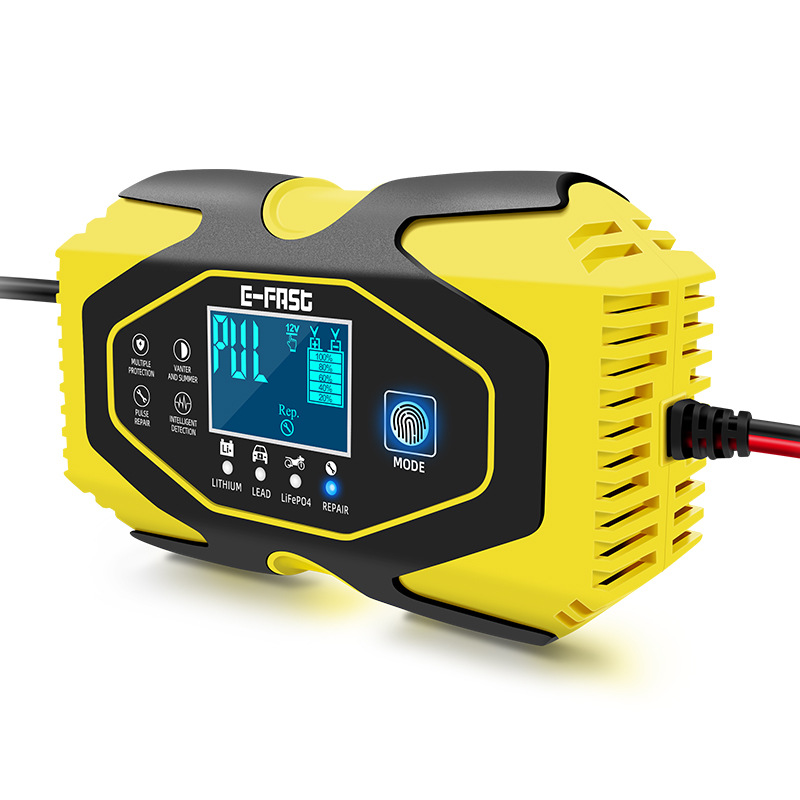 Car Battery Charger 12V/24V Digital for SUV LCD Display Car Battery Charger for GEL WET AGM Battery