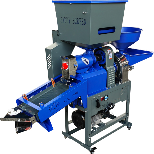combined vibratory screen rice mill