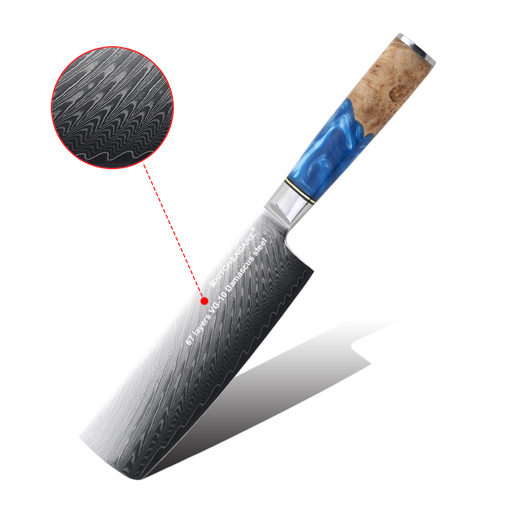 Hip-home Damascus steel cooking knife professional kitchen nakiri knives