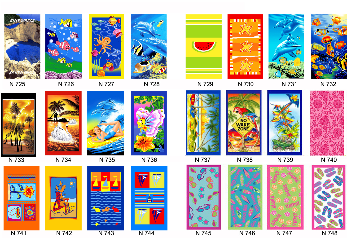 cotton velour printed bath towel