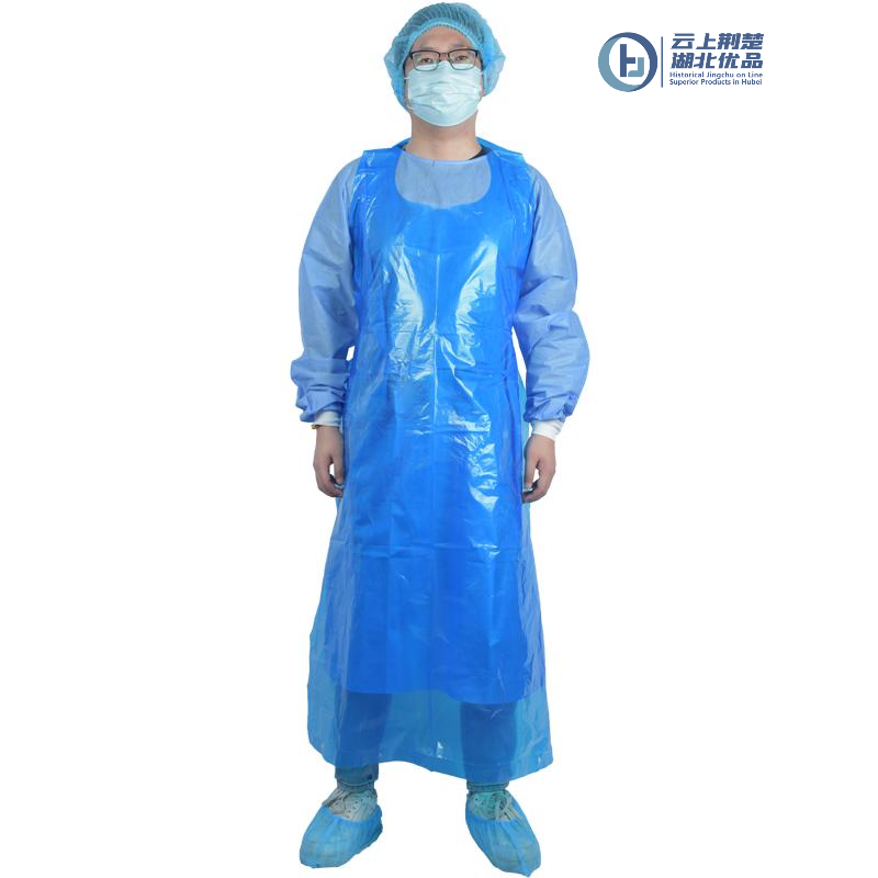 Waterproof plastic protective disposable pe apron disposable apron medical without sleeves