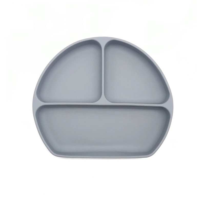 New Silicone Toddler Plates Anti Slip Kids Suction Plate High Quality Toddler Feeding Dinnerware