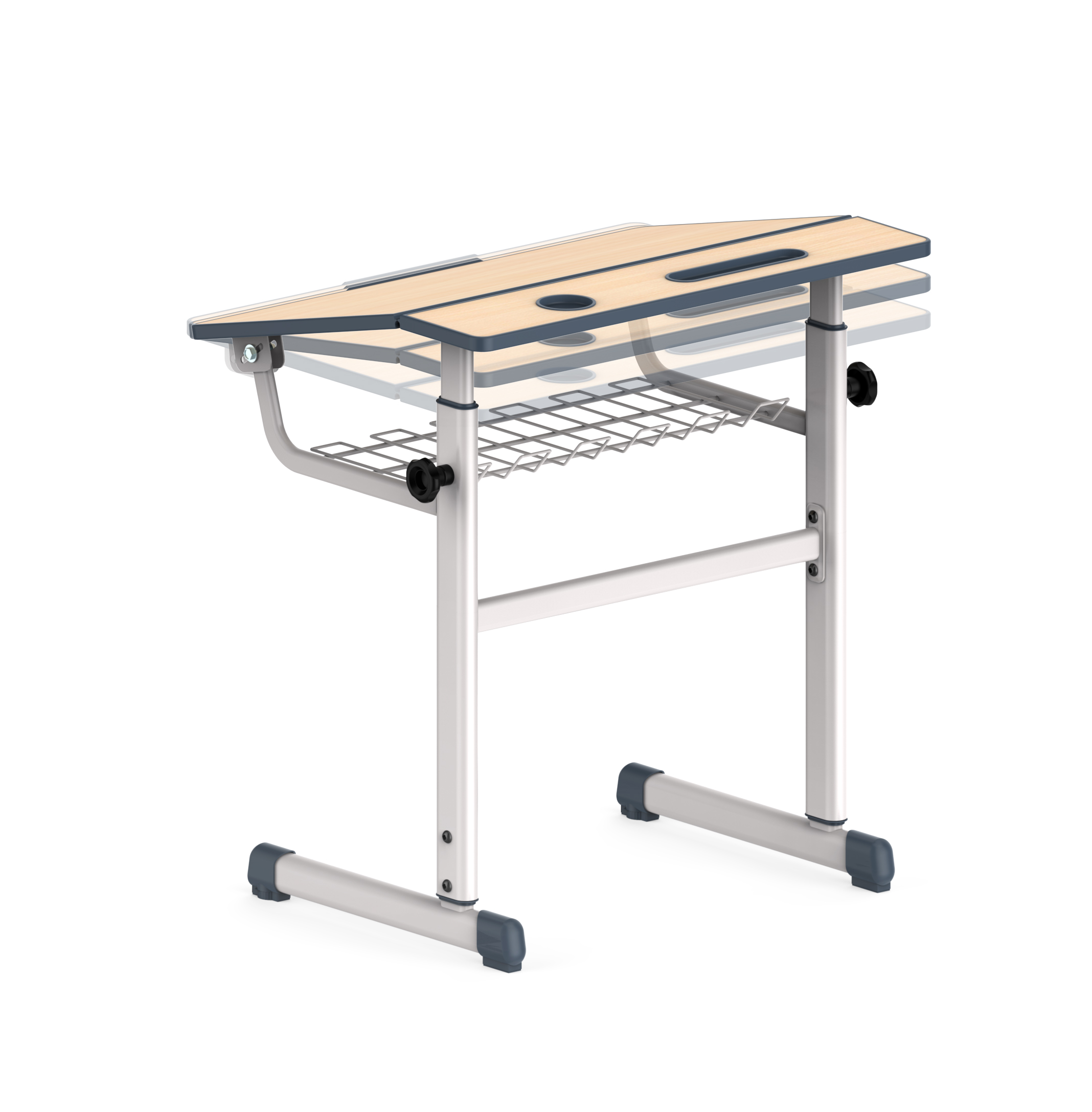 multifunction Reversible lifting student desks reading desks art tables