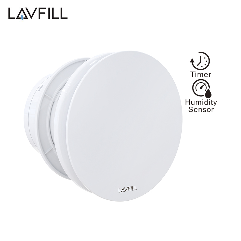 220 Volt Ventilation Exhaust Glass Exhaust Fan with humidity sensor