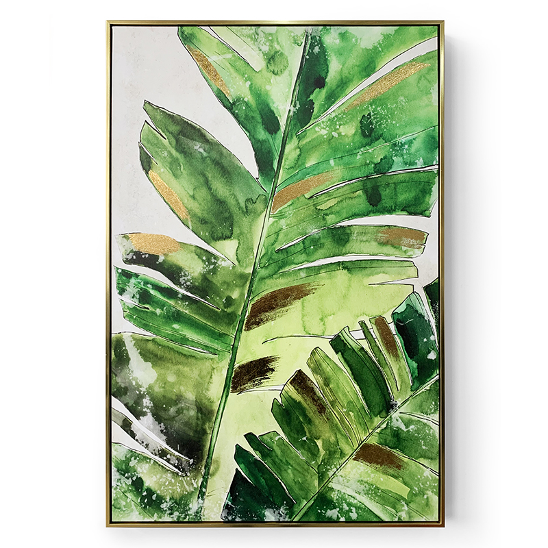 New design floating frame canvas handpainted framed canvas art