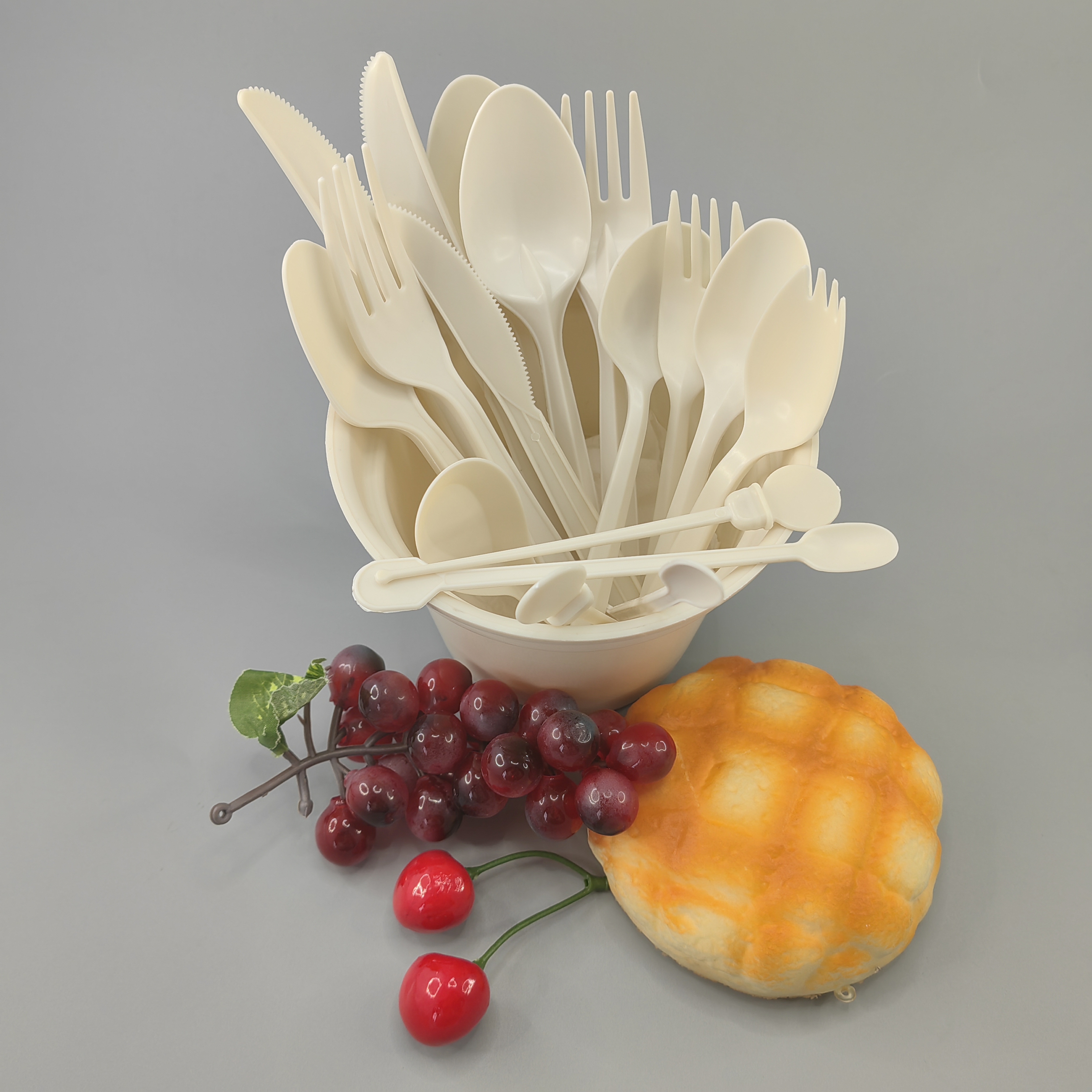 Disposable starch cutlery