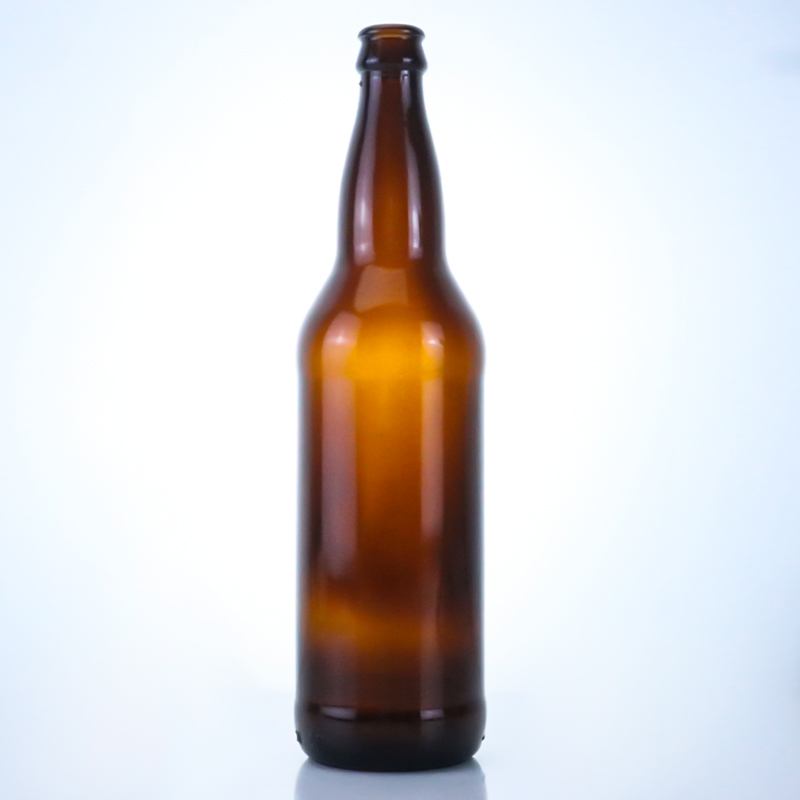 Valiant amber glass beer bottle 660ML glass beer beverage bottle with recyclable glass bottle