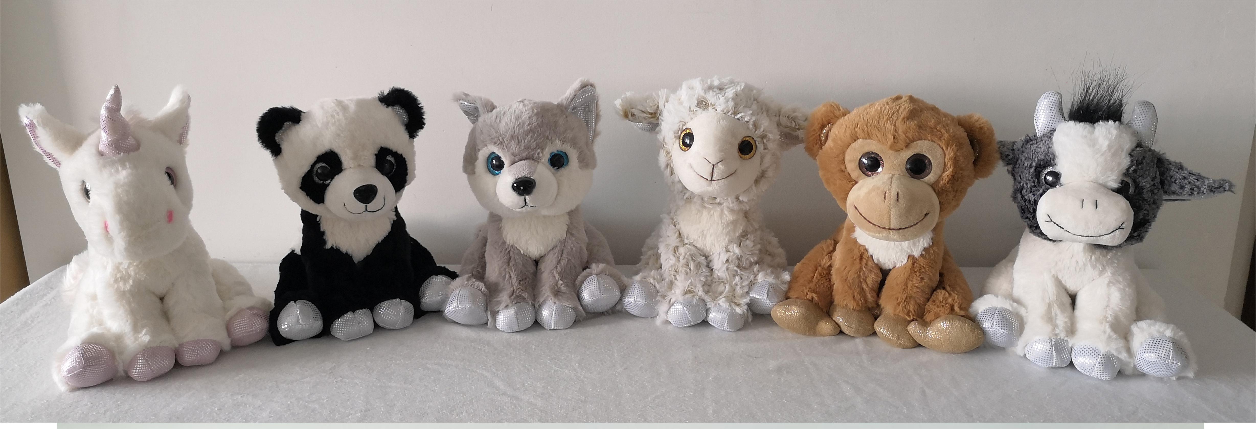 squatting animal series with silver presssed feet