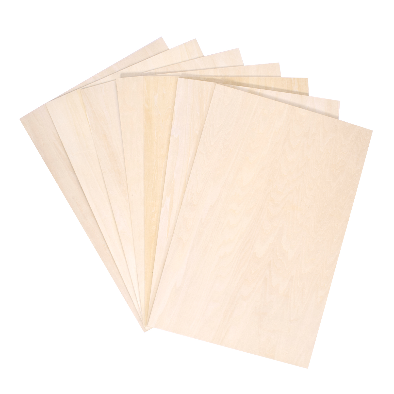 HAISEN 2.7mm 1/8Inch Thin Basswood Plywood for Crafts, Pack of 20 Wood Sheets for Laser Cut, DIY