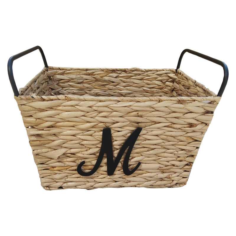 Customized water hyacinth storage basket
