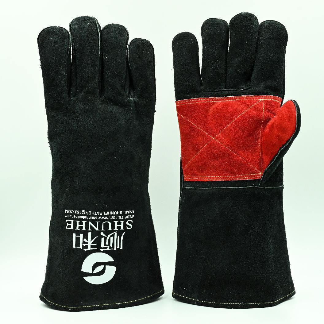 Cow leather welding gloves