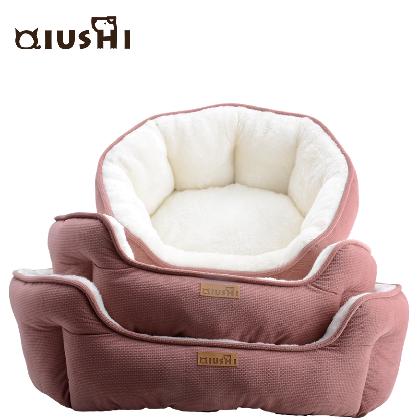 Manufacturer Wholesale Warm Dog Beds, Cat Kennel Teddy Pet Nest Pet Supplies Padded Winter Pet Beds
