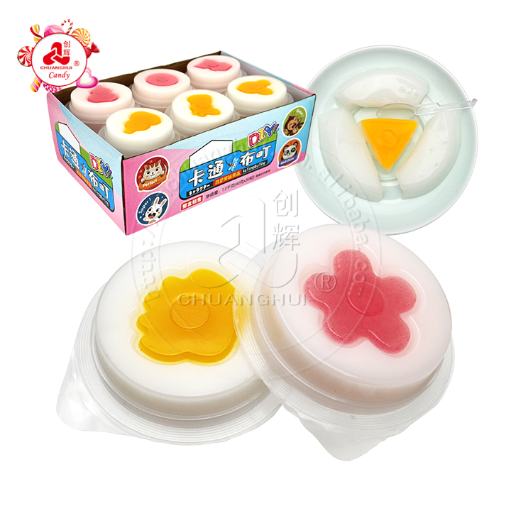 Multi-style graphics Cartoon jelly pudding cup in box