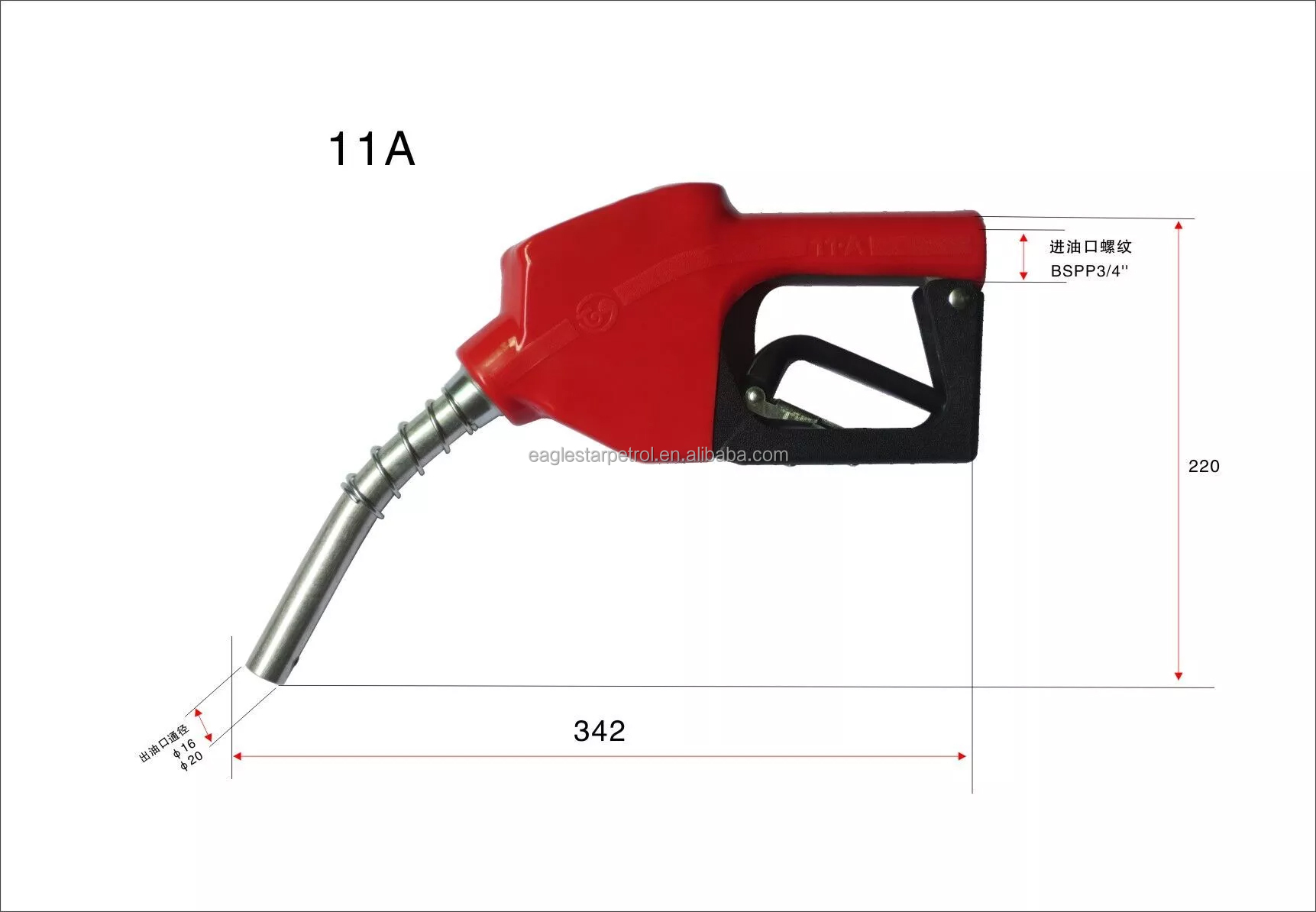 EGN Fuel Nozzle for fuel dispenser