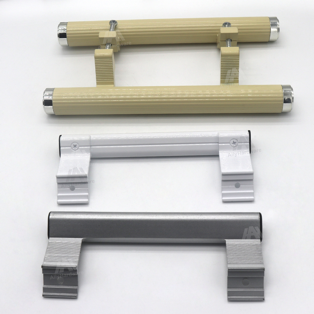 Sliding aluminum door and window pull handle lock