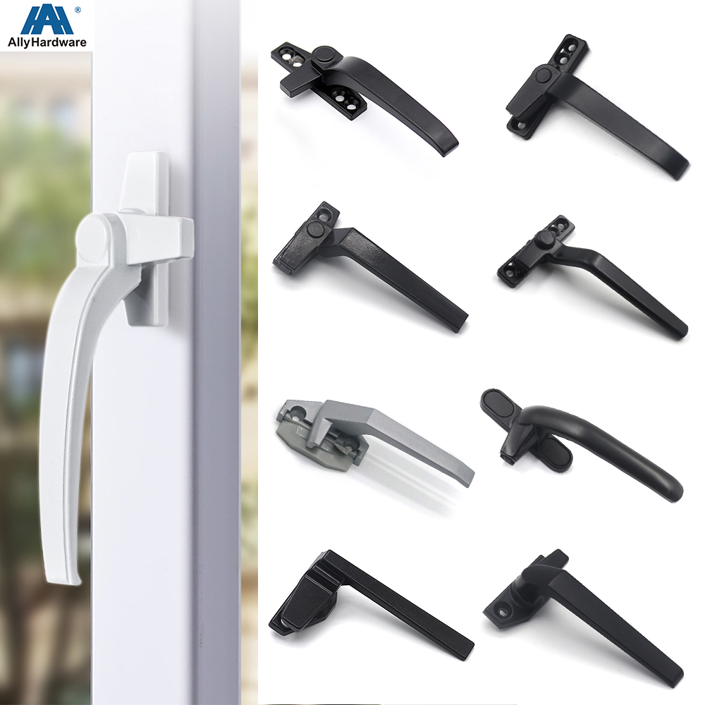 Casement aluminum window handles