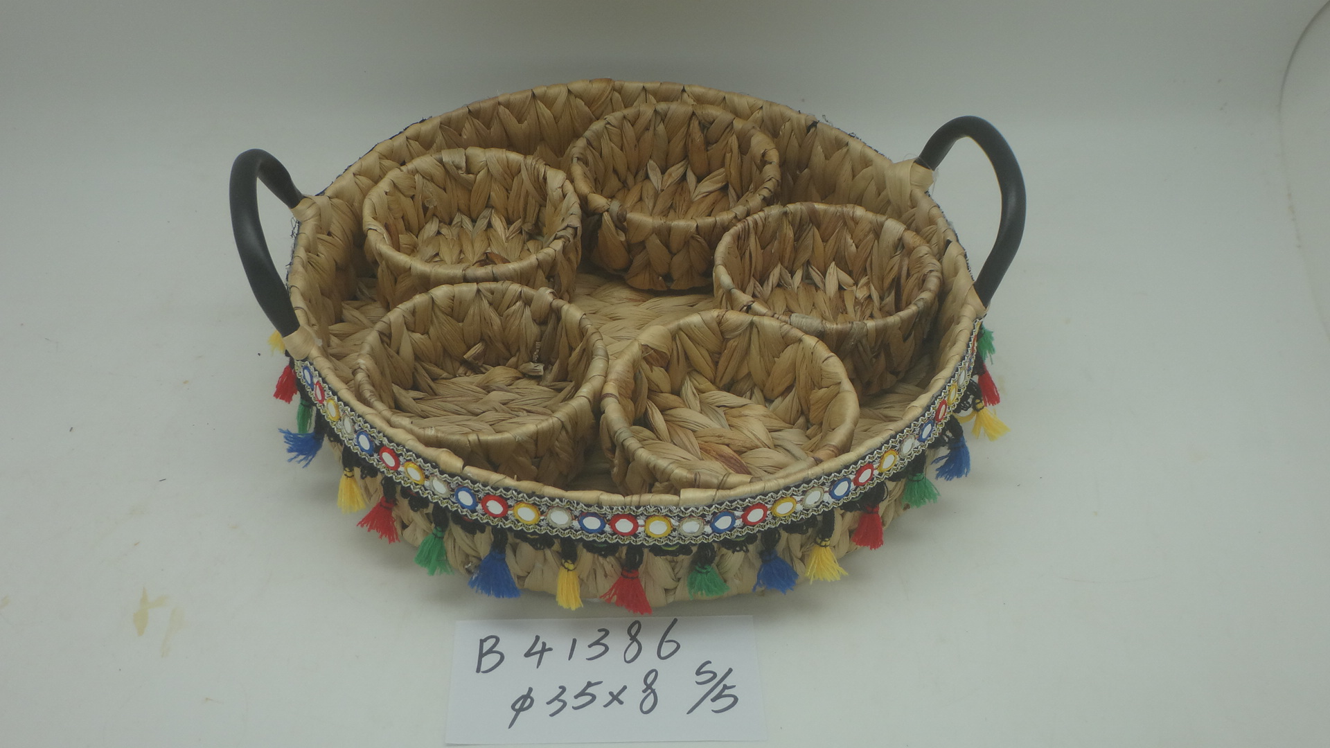 water hyacinth cup tray sets