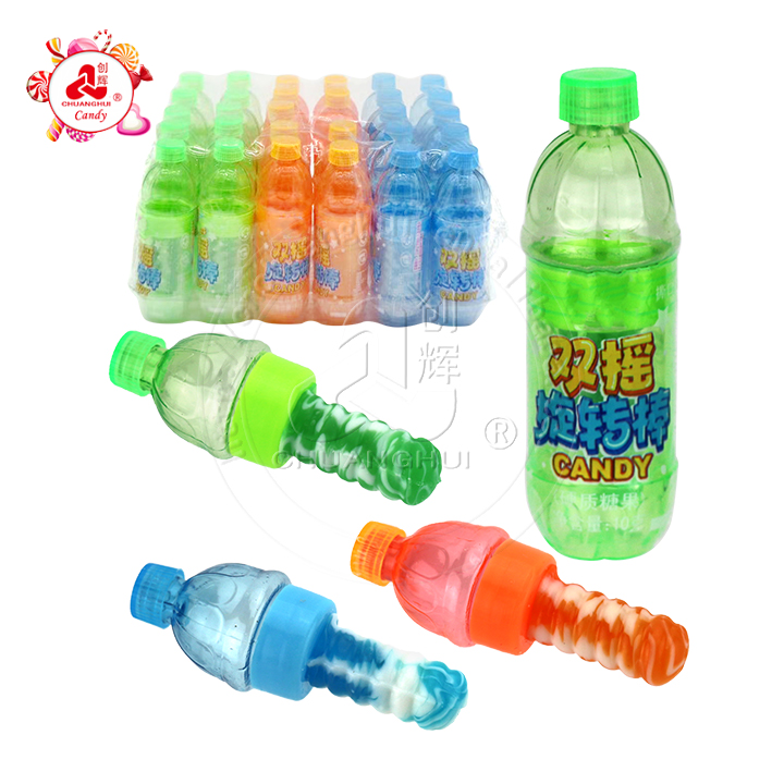 Halal fruit flavor Soda bottle lollipop candy
