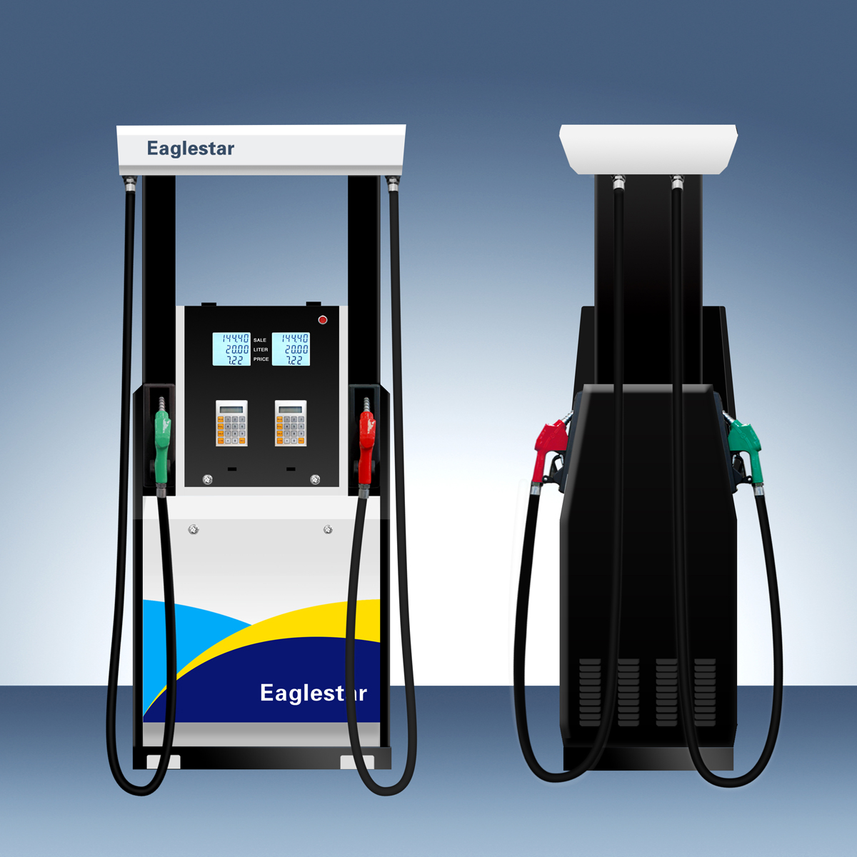 EG2022 fuel dispenser Optional self service system on LED Customized logo painting on front panel