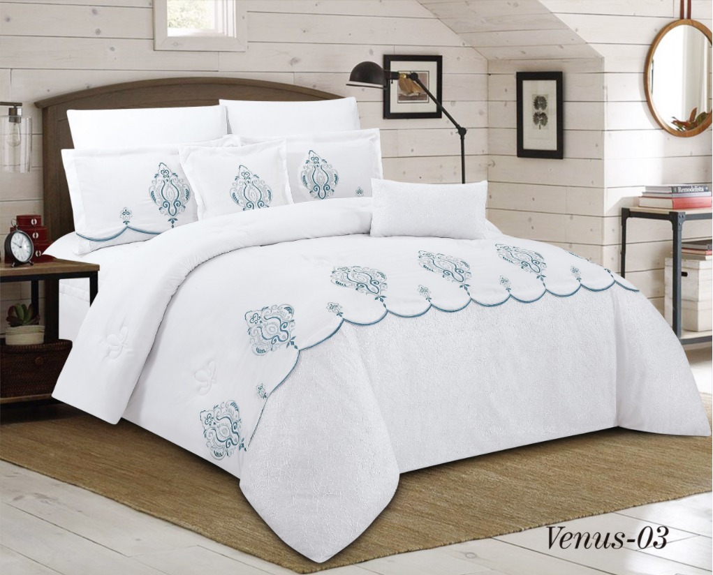 embroidery comforter set