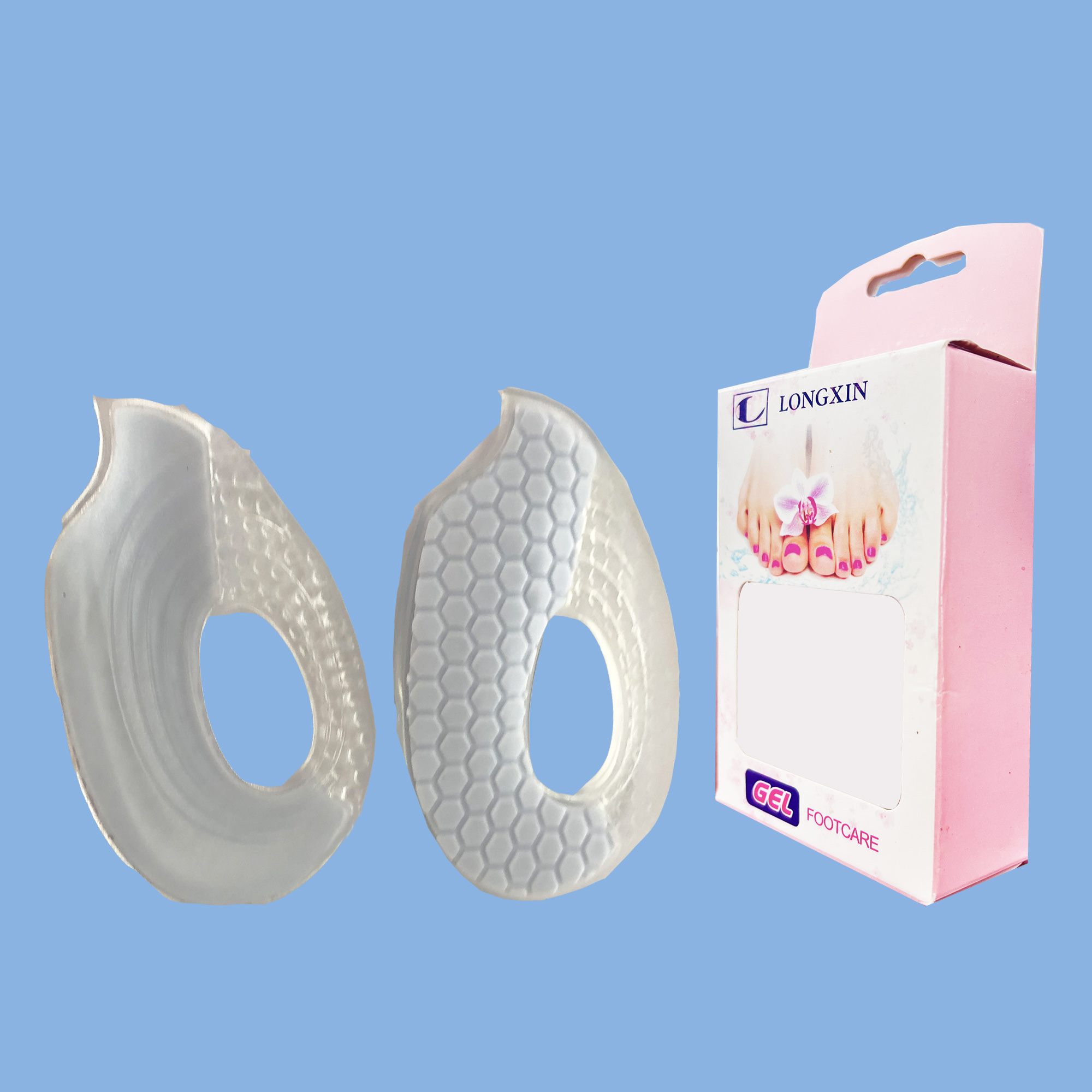 Plantar fasciitis silicone gel arch support pads