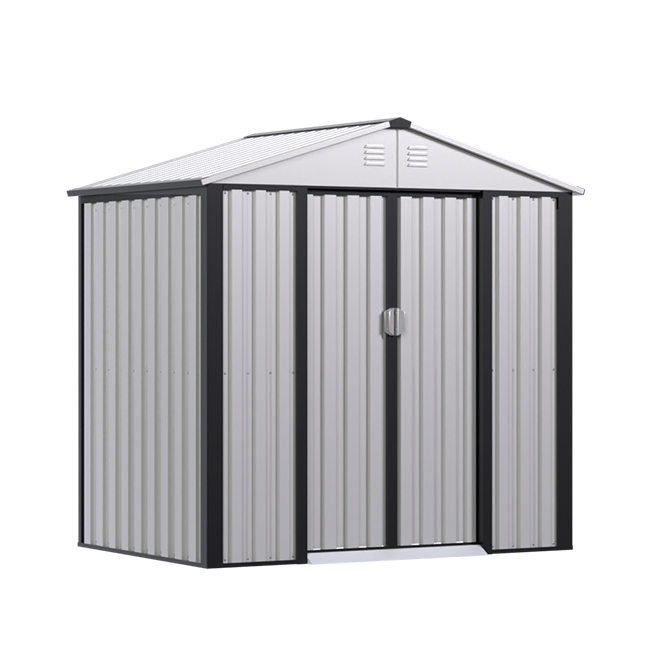 Double-Slope Garden Storage Shed