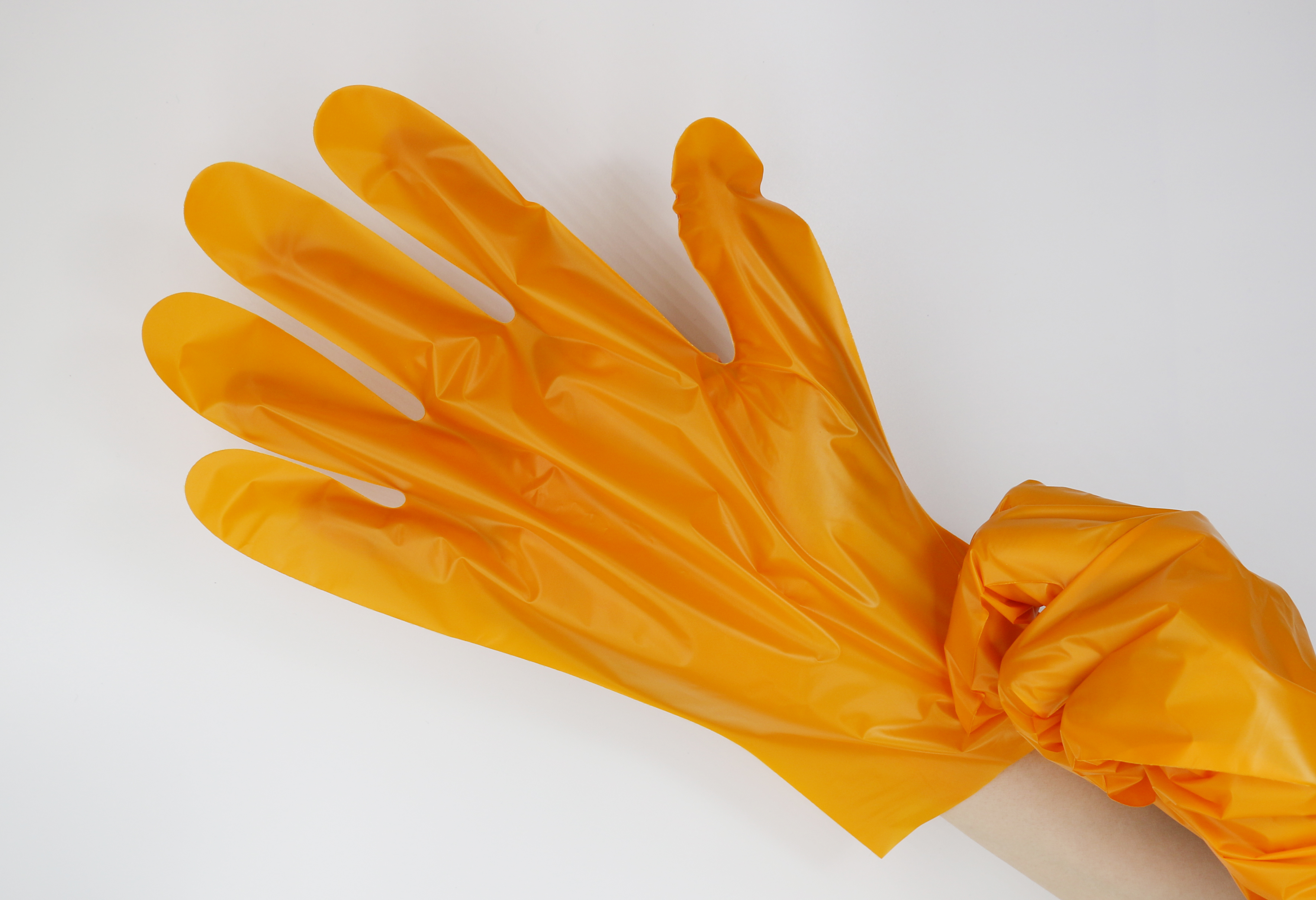 disposable and degradable PE gloves