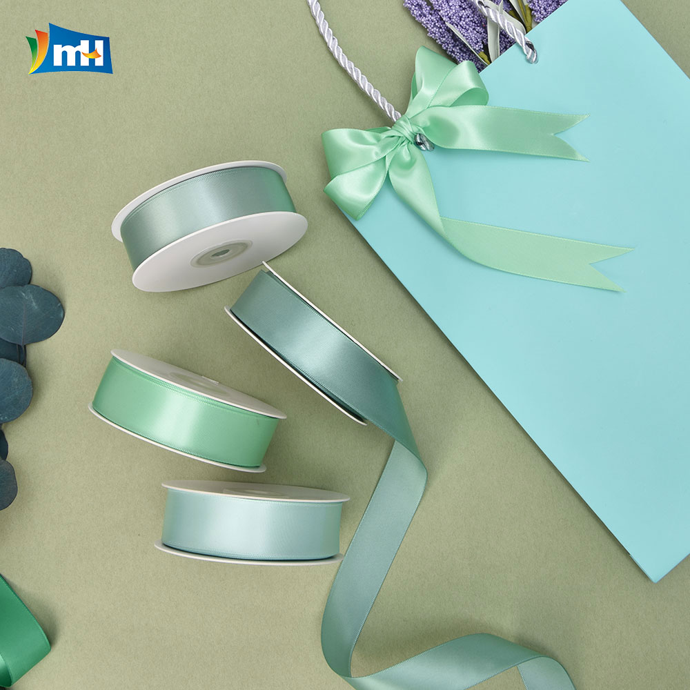 Light Green Series Single Face Satin Ribbon