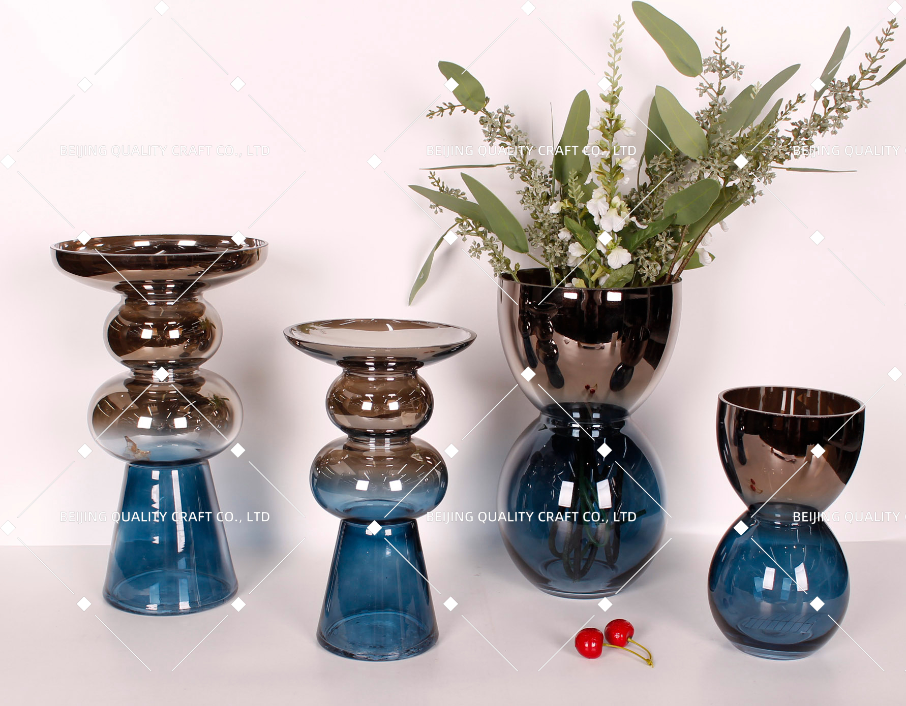 Glass vase. Glass craft