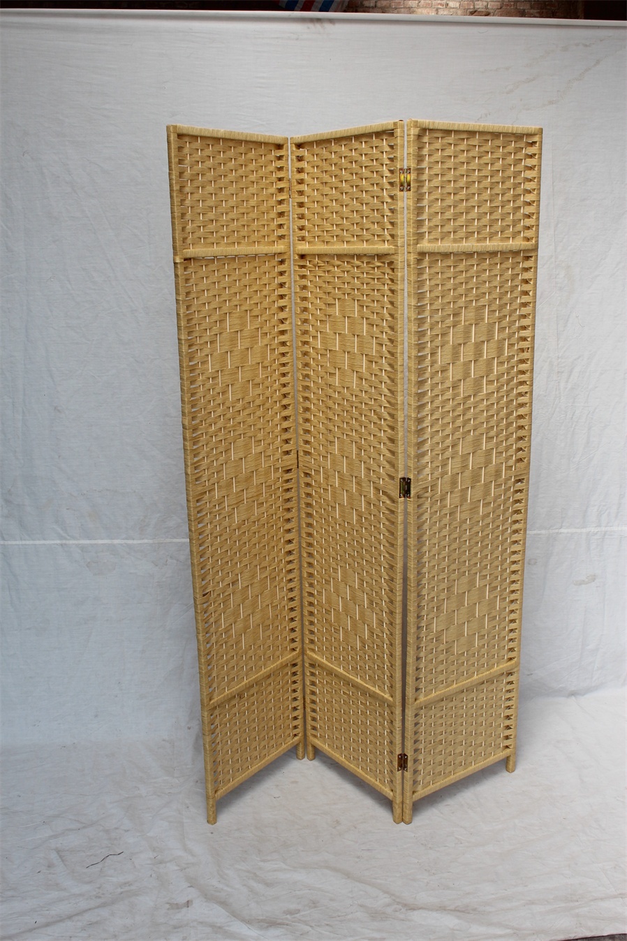 3pc folding screen woven by paper,