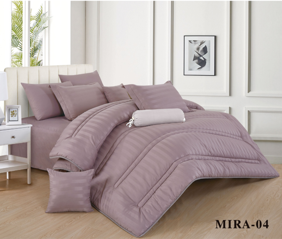 stripe comforter set