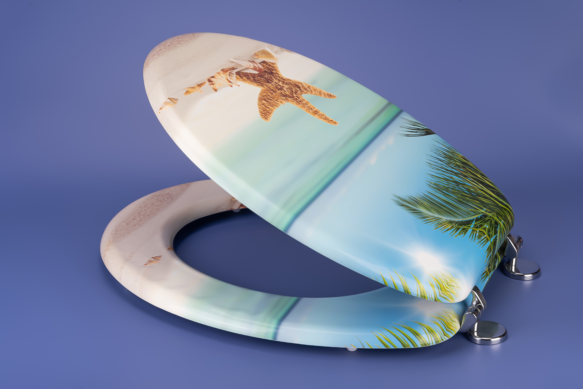 Mdf Ocean Printing Toilet Seat