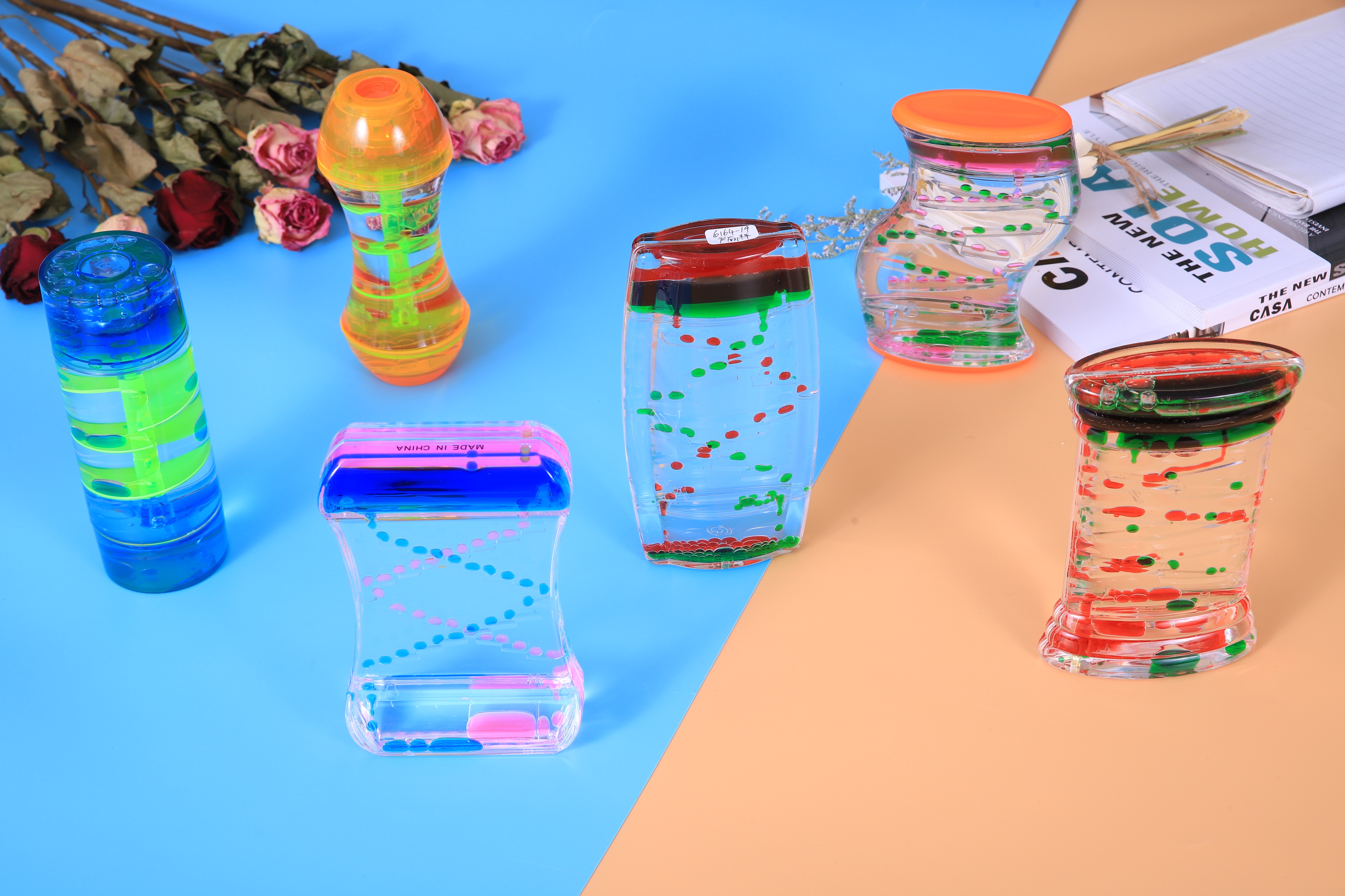 Liquid Hourglass， Acrylic Liquid Timer