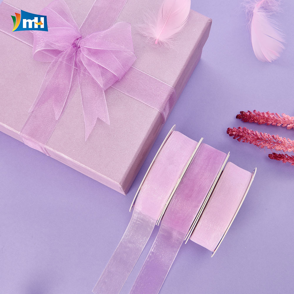Purple Organza Ribbon