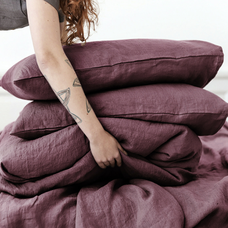 100% linen bed setting