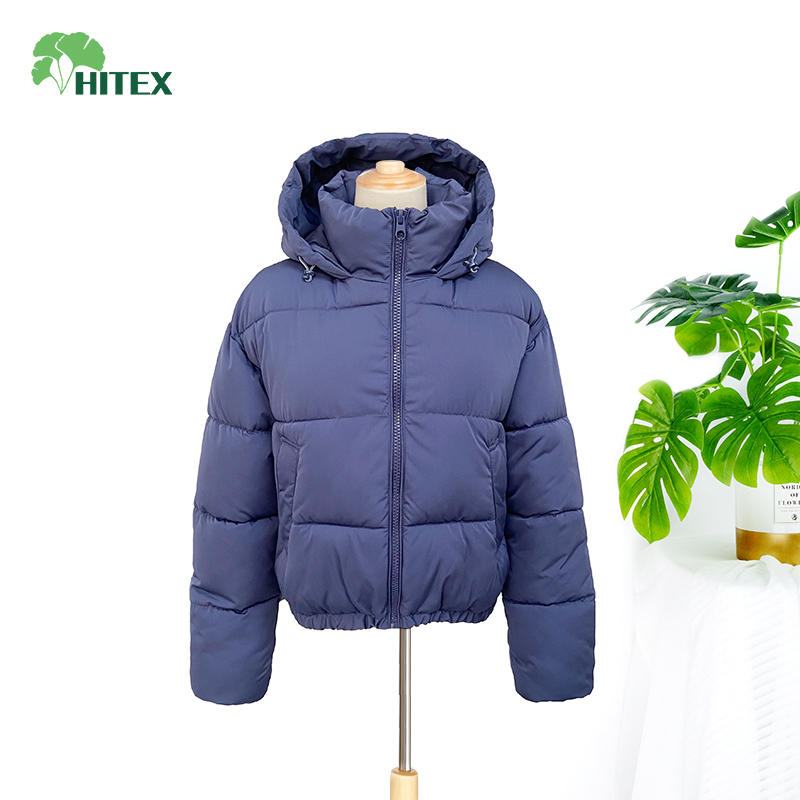 Women hooded padding jacket
